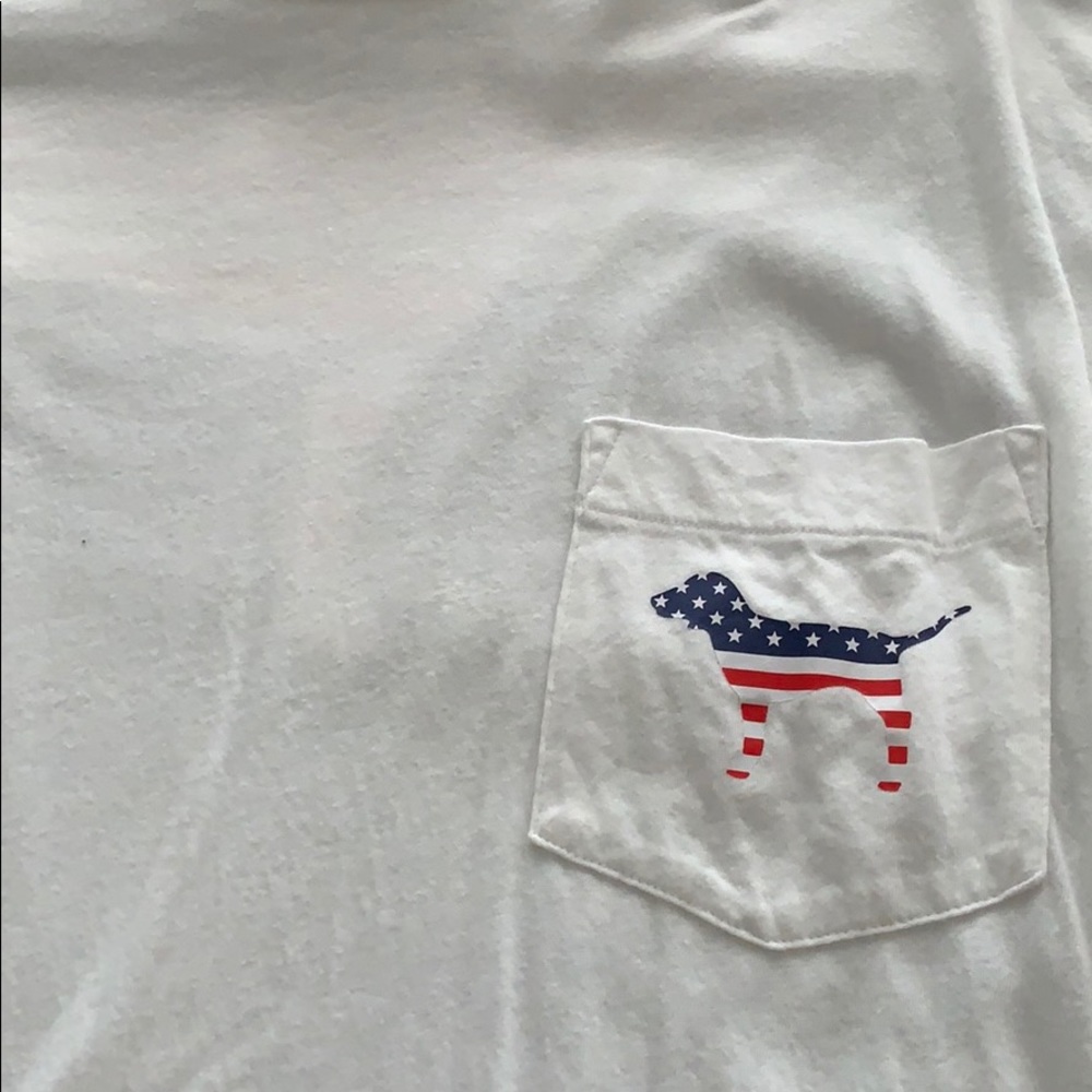 PINK VS red white and blue long sleeve
